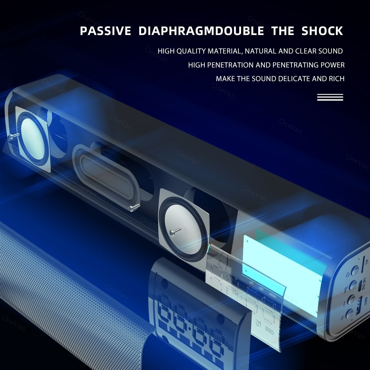 Q2 Draadloze Bluetooth Speaker Hifi Sound Box Voor Computer Mobilephone Ingebouwde 2200 Ma Batterij Soundbar 10W power