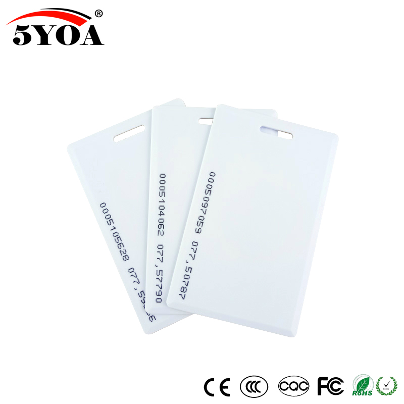 10 pezzi di garanzia della qualità em ID carta Sola lettura 4100 4102 carta d'identità di reazione 125KHZ RFID carta adatta per il controllo degli accessi presenza di tempo