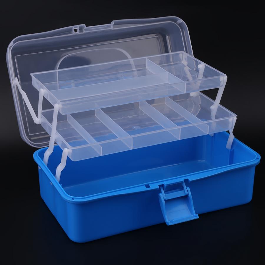 Thickened Foldable Three Layers Storage Box Tool Organizer Container Case with Handle Hardware electrician storage case Tool Box