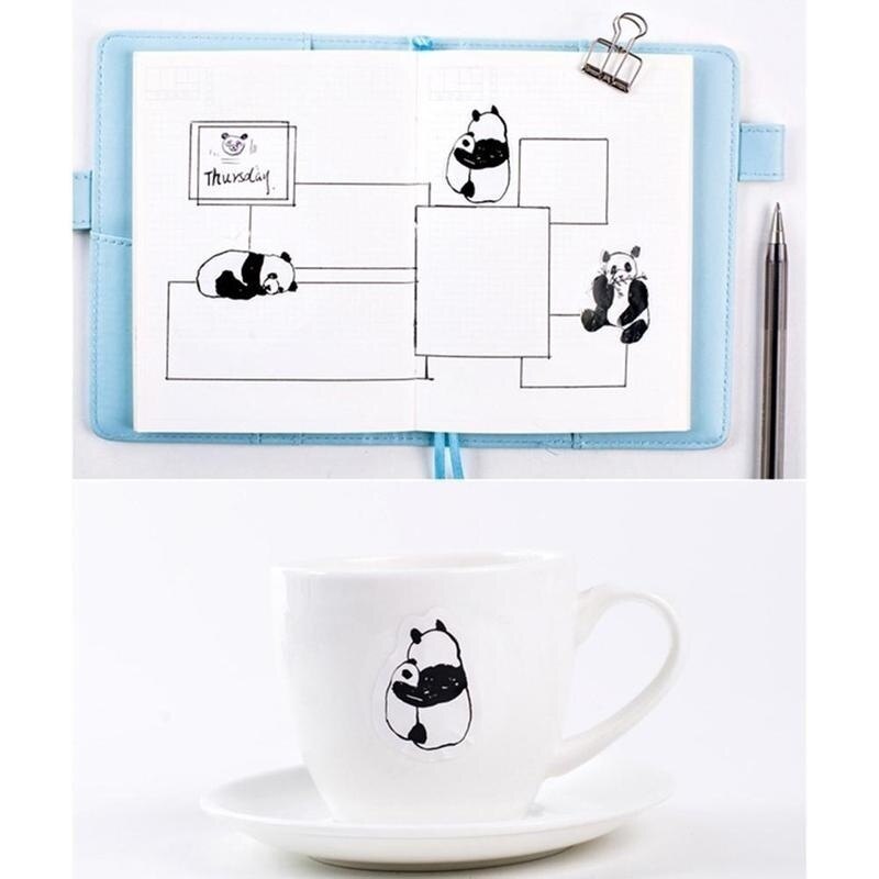 45Pcs/Pack Cute Panda Animals Decoration Stickers DIY Cartoon Stickers Diary Stickers Scrapbook Stationery Stickers