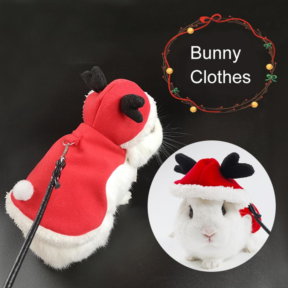 Stylish Rabbit Winter Clothing Unisex Bunny Clothes Cartoon Comfortable Christmas Rabbit Costume