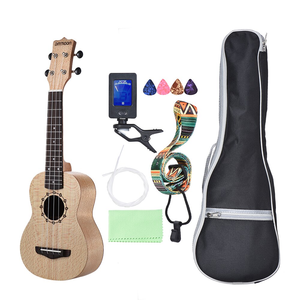 Ammoon Ukulele 21 &quot;Akustische Ukulele 15 Bund 4 Saiten Gitarre Musical Saiten Instrument Verschiedenen Arten Guitarra für Möglichkeit: Sopran Ukelele