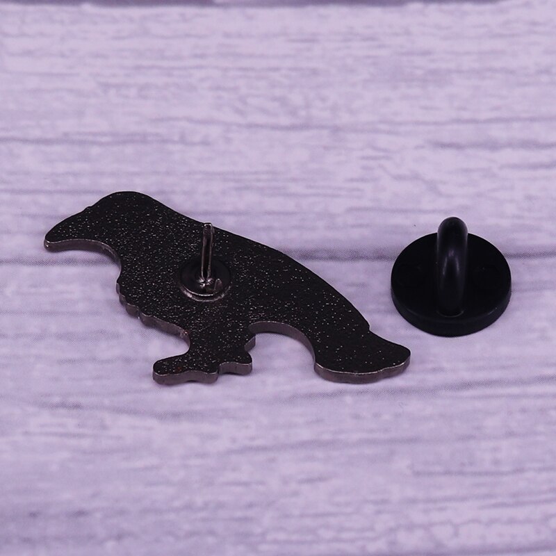 Odin-Wikinger-Kunst Rabe emaille Stift brosche Celtik Knoten Abzeichen