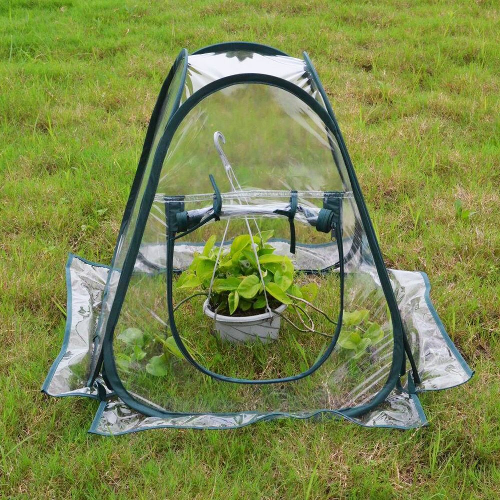 Winter Plants Cover Foldable Protective Covers Flowers Bonsai Anti-freeze Transparent Mini Greenhouse For Outdoor Plants