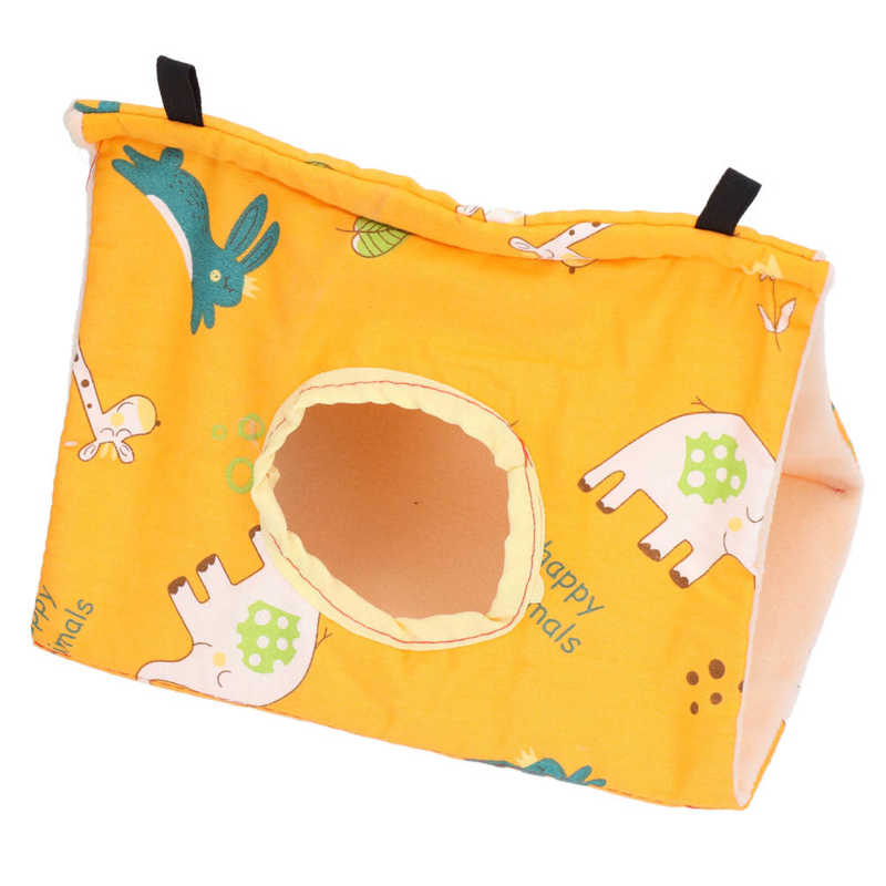 Cage à oiseaux pliable Portable Orange, jolie niche pour perroquets, Hamsters, écureuils