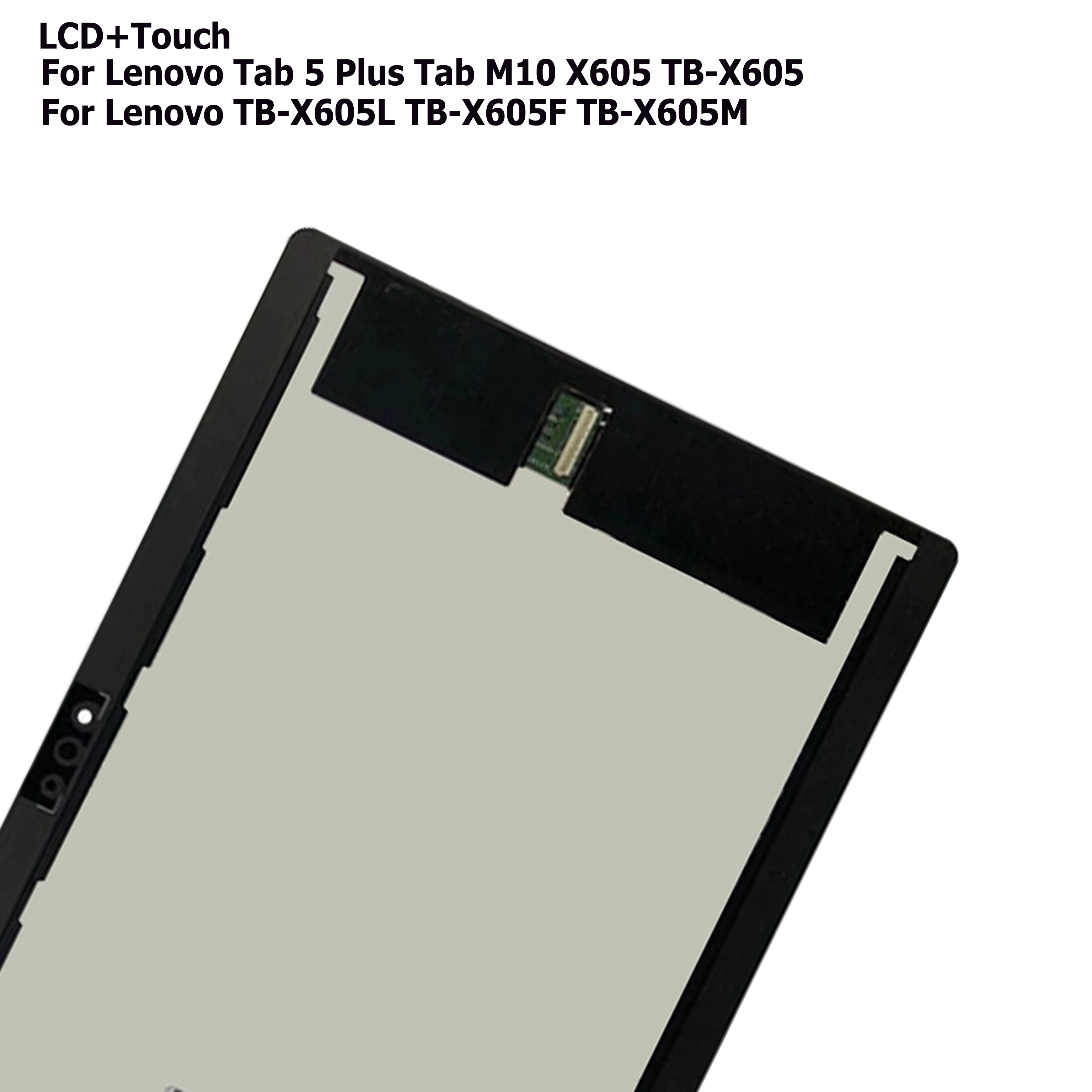 10.1 &quot;wyświetlacz X605 dla Lenovo Tab 5 Plus Tab M10 TB-X605L TB-X605F TB-X605M TB-X605 LCD ekran dotykowy Digitizer zgromadzenie testowane