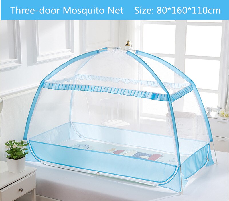 Moustiquaire Portable | Lit de bébé pliable, dessin animé, soutien-bas, tentes de berceau, moustiquaires pour enfants de moins de 10 ans: lanse 80x160x110cm