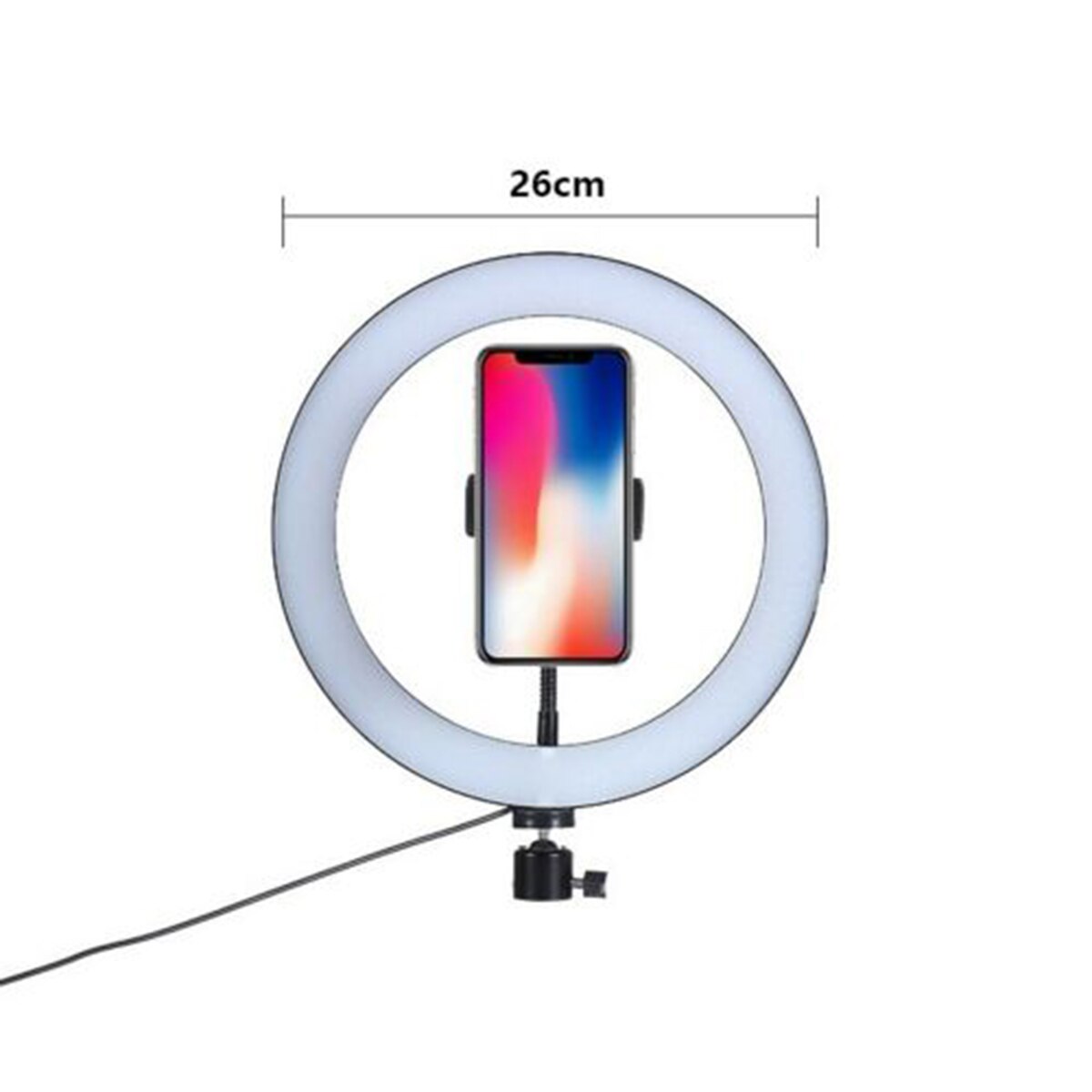 10インチの調光led selfieリングライト折りたたみ三脚電話ホルダースタンドビデオ撮影ライトのためのスタジオライブ