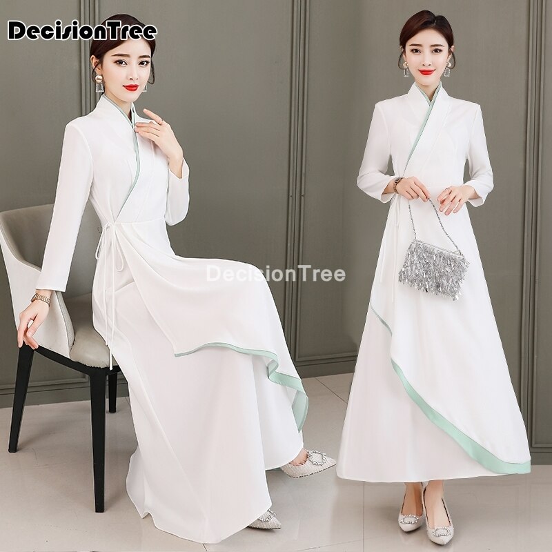 Verbeterde Cheongsam Chinese Klassieke Vrouwen Qipao Novelty Lange Jurk Avondfeest Jurk Elegante Chinese Jurk