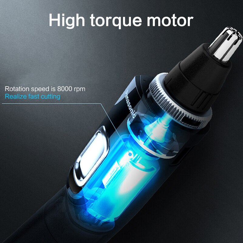 Panasonic Nose Hair Trimmer Electric Shaver Ear Hair Trimmer Vacuum Cleaning For Men Shaving Hair Removal Razor Beard Machine