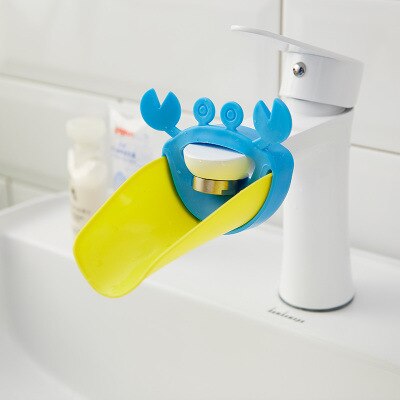 Kids Faucet Extender Cartoon Durable Toddler Sink Bathroom Cute Child-assisted Faucet Extender Baby Hand Wash Tools Accessories: Chocolate