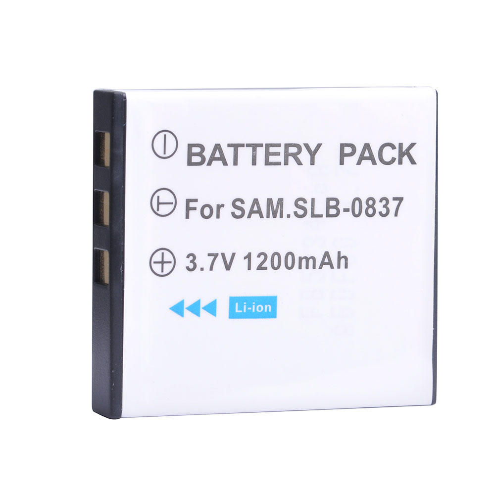 1200mAh SLB 0837 SLB-0837 SLB0837 for SAMSUNG Digimax i5 i6 i50 L60 NV3 NV7: WHITE