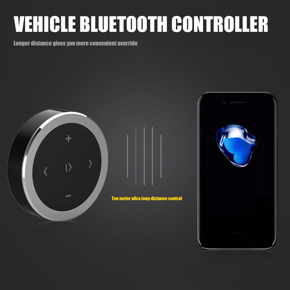 Bluetooth Car Steering Wheel Media Remote Control for iPhone iPad Samsung Car Electronic Accessories