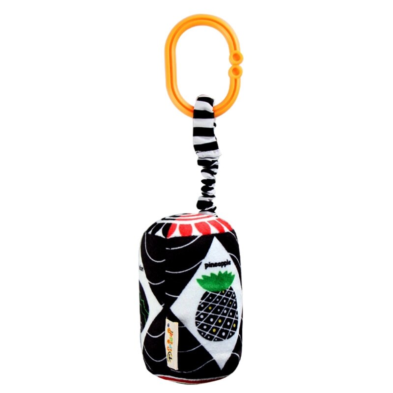 Zwart Wit Serie Baby Auto Opknoping Speelgoed Geometrische Rammelaar Sensory Autostoel Speelgoed Visuele Ontwikkeling Auto Opknoping Pluche Training Speelgoed: C