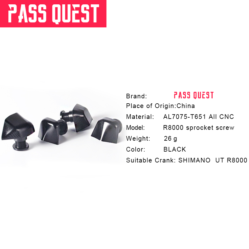 Pass Quest Crank Schroeven 26 G/set 4Pcs R8000 Tandwiel Schroeven Voor Shimano Ut R8000 Crankstel Fiets Crank Schroeven