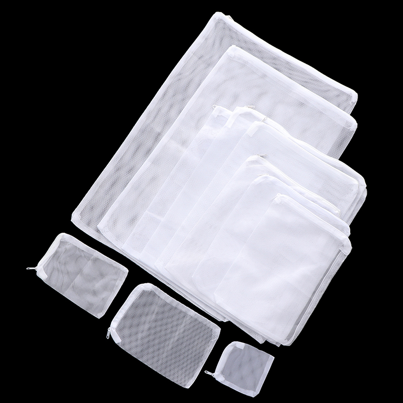 1pc Aquarium Filter beutel wieder verwendbare Fein Filter Medien beutel mit Reiß verschluss für frische Salzwasser Panzer Harze Filter Aktivkohle