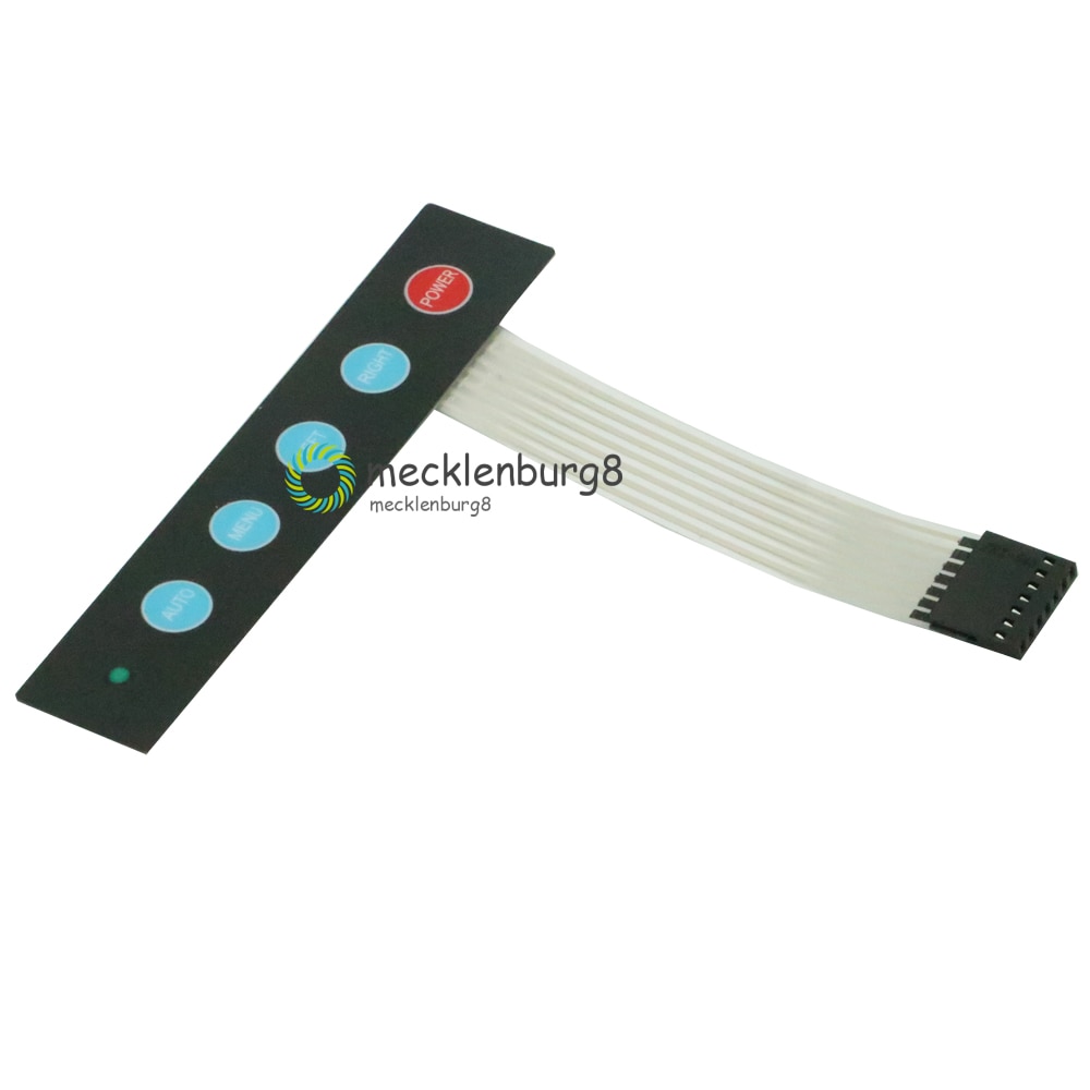 Brand LED 1x5 Matrix Array 5 Key Membrane Switch Keypad Keyboard Menu Auto 1*5 Keys For Arduino