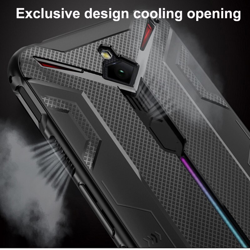 Schokbestendige beschermende tpu-hoesjes voor zte nubia red magic 3 , warmteafvoerhoesje, ondersteuning voor gamepad red magic 3- hoesje