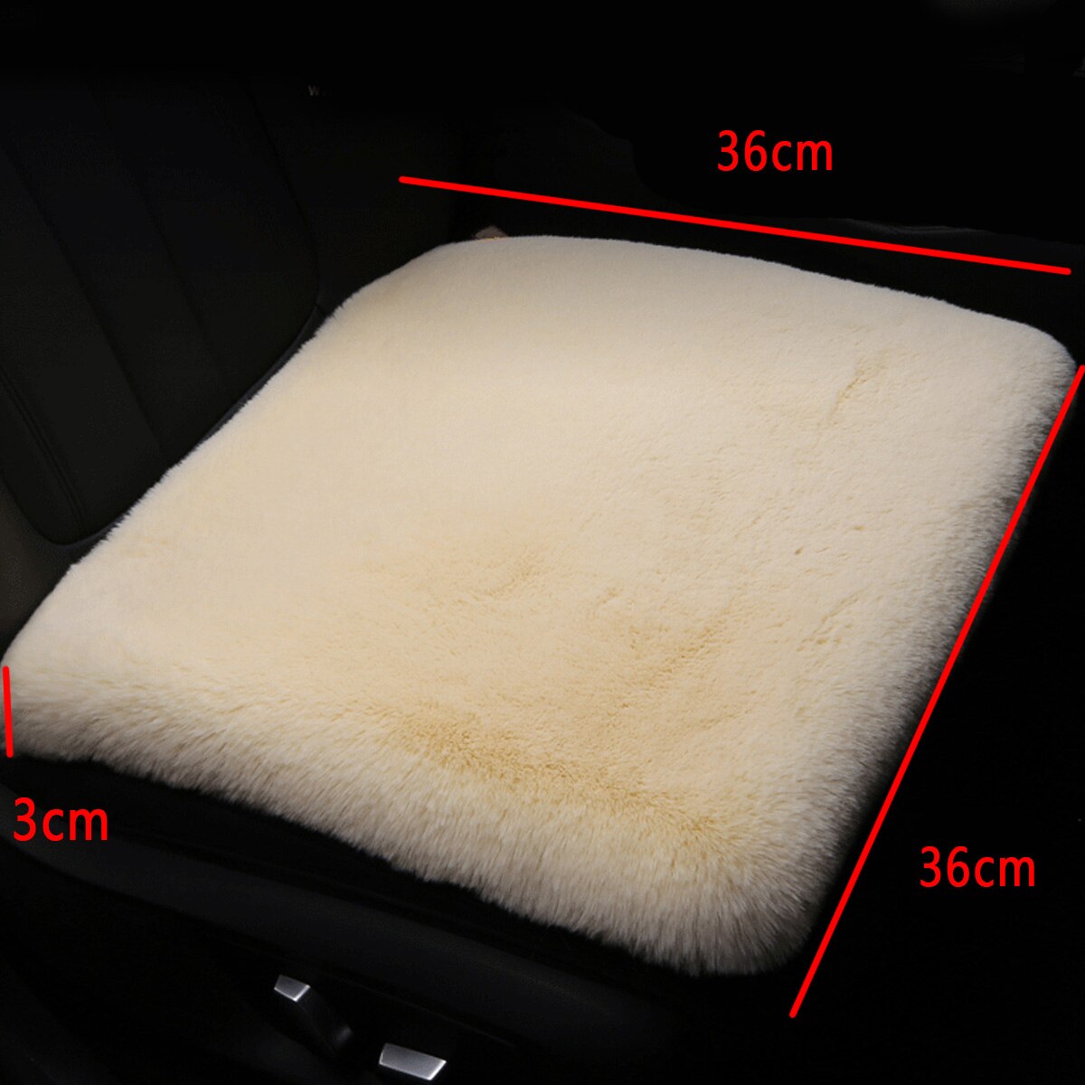Fausse fourrure universelle couverture avant de voiture housse de siège arrière coussin tapis Automobiles housses de siège accessoires intérieurs pour hiver plus