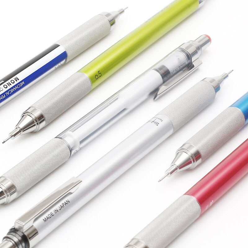 Tombow-lápiz de libélula de Japón, accesorio de agarre de metal, bajo centro de gravedad, automático, DPA-162, lápiz móvil, 0,3/0,5mm