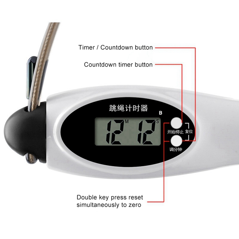 Tellen Rope Skipping Speciale Test Mannen Vrouwen Thuis Fitness Calorie Springtouw Training Studenten Rope Skipping