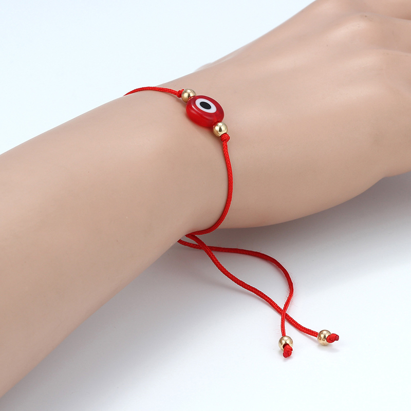 Handgemaakte Rode Draad Evil Eye Armband Femme Draad Geweven Touw Bedelarmband Femme Sieraden