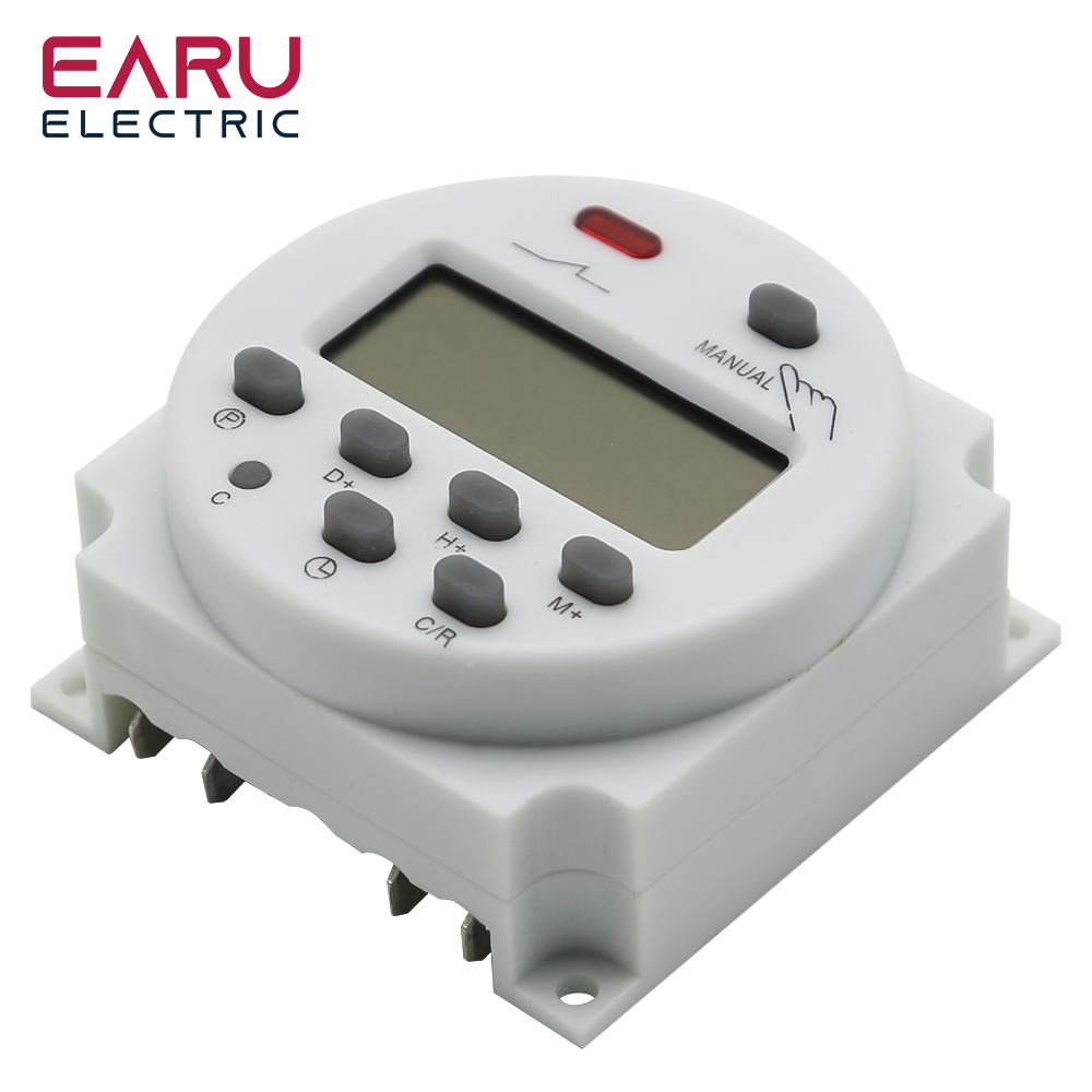 Timer 220V 110V 24V 12V CN101A Digital LCD Power Timer Programmierbare Zeitschaltuhr Relais 16A CN101
