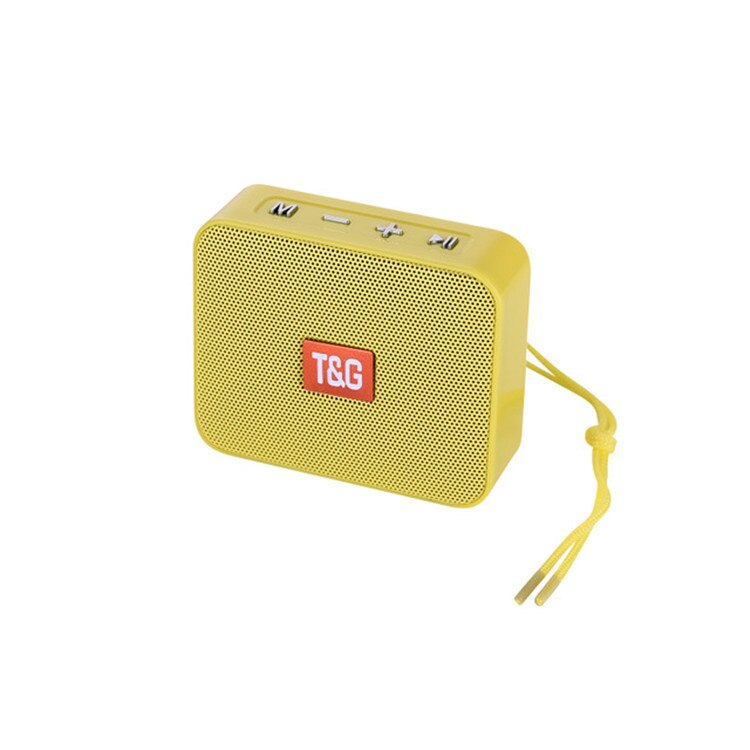 Mini Altoparlante TG166 Lettore Portatile di musica Con Radio FM Bluetooth Altoparlanti Subwoofer Esterno Chiamata Hands-free de som altavoces: TG166-Yellow