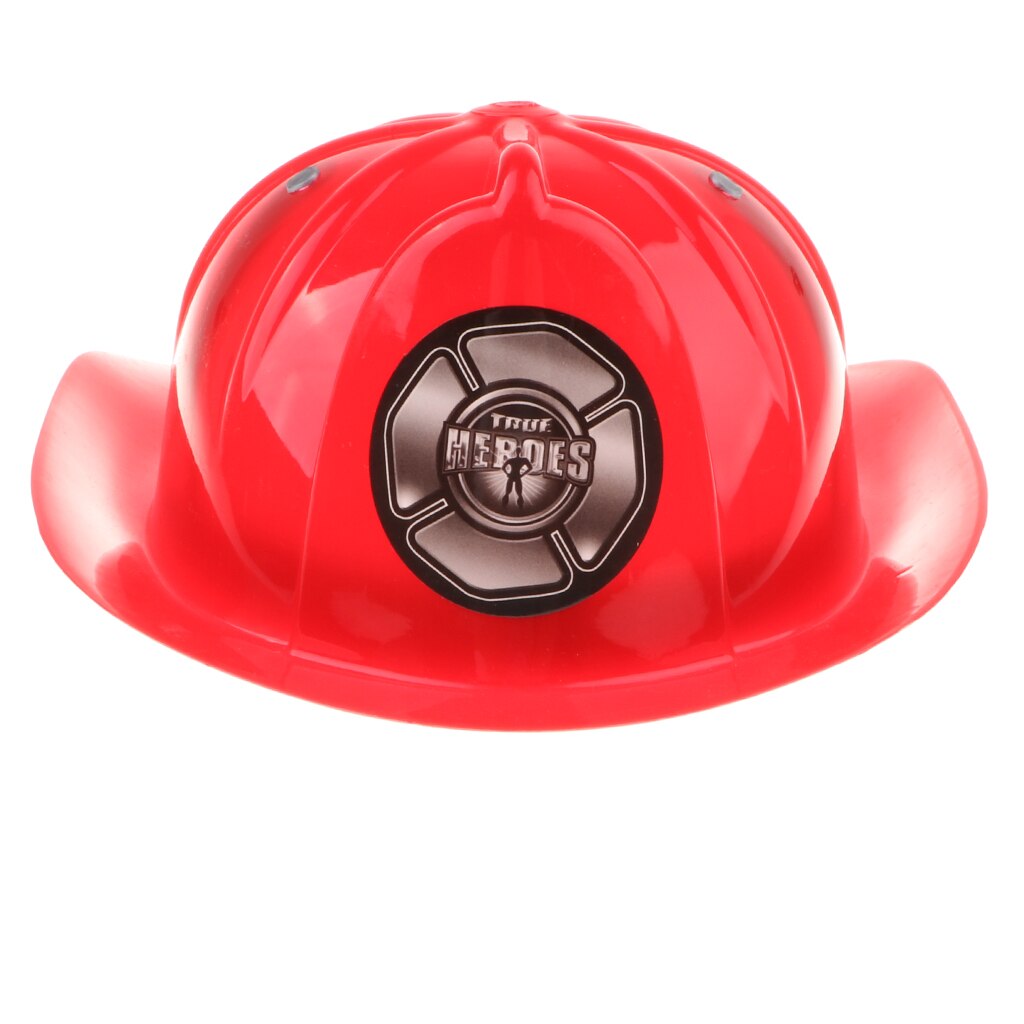 Firefighter Helmet Hat Kid Fireman Role Pretend Play Fancy Dress Educational