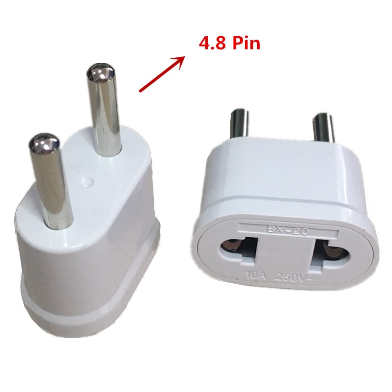 1 pc US Naar EU Plug Power Adapter Wit Travel Power Plug Adapter Converter Wall Charger