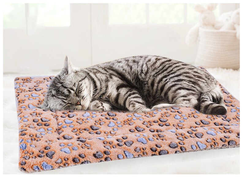Colchoneta para perro suave y cálida, manta de franela, sofá para cama de perros y gatos, cojín para mascotas, funda para dormir para perros pequeños, almohadilla para gatos, accesorios para mascotas