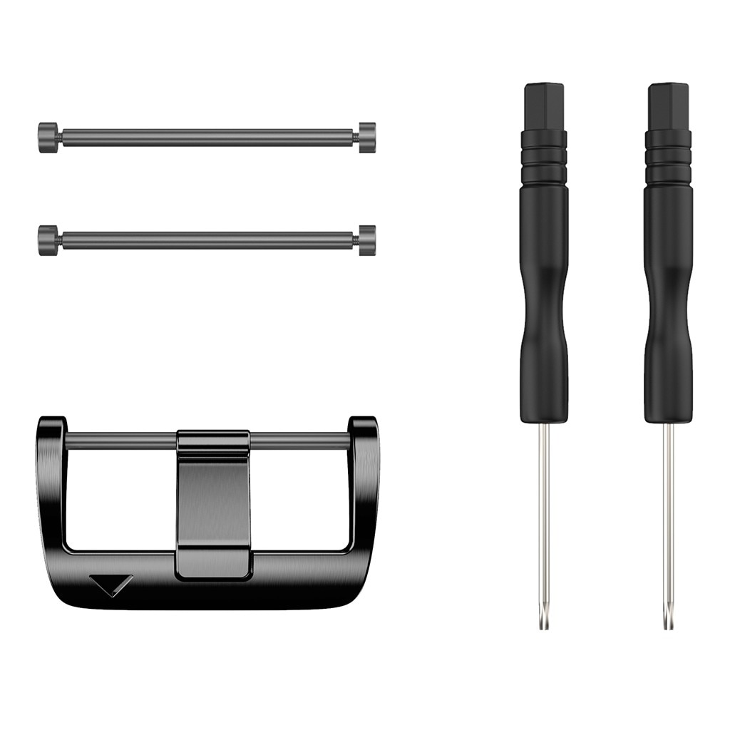 Rvs Horloge Bandjes Bands Gesp Vervangende Horloge Band Sluiting 22Mm/26Mm Strap Sluiting Gereedschap Thuis verbetering: Black 