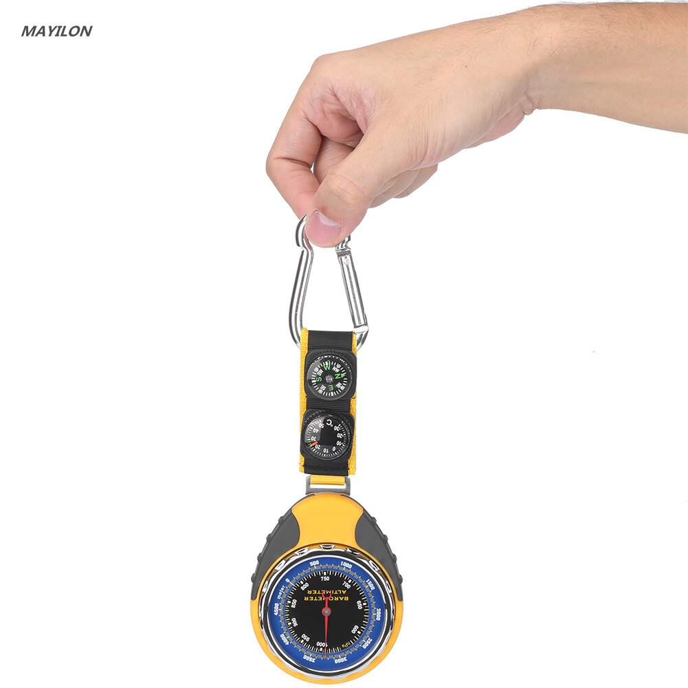 4 In 1 Multifunctional Handheld Altimeter Barometer WITH/Compass Thermometer Tool for Outdoor Hiking Camping