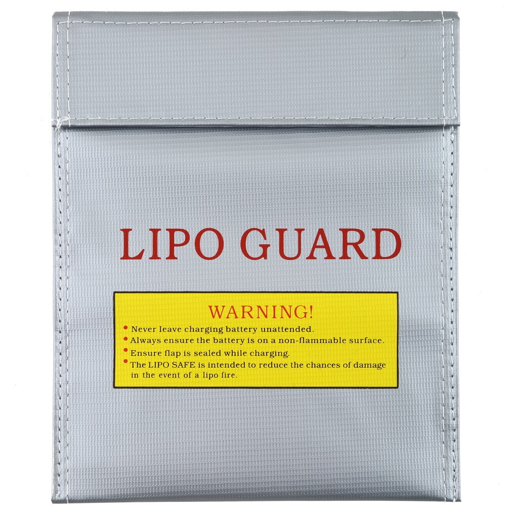 1Pcs Brandwerende Rc Lipo Li-Po Batterij Brandwerende Veiligheid Guard Veilig Tas Opladen Sack Batterij Safety Guard Zilver twee Grootte !