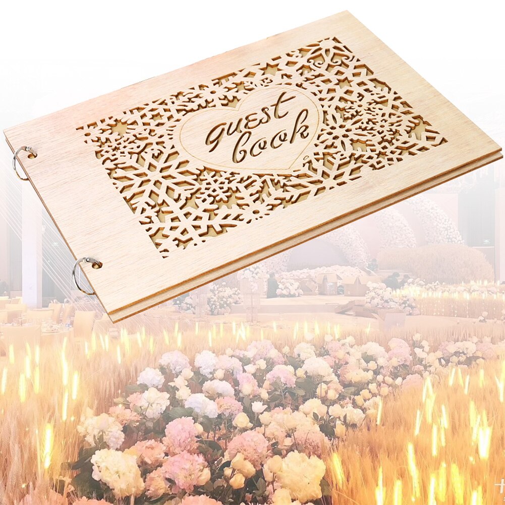 Wedding Guest Book Planner Wedding Wooden Organizer Perfect Crafts For Wedding Book Guest Signature