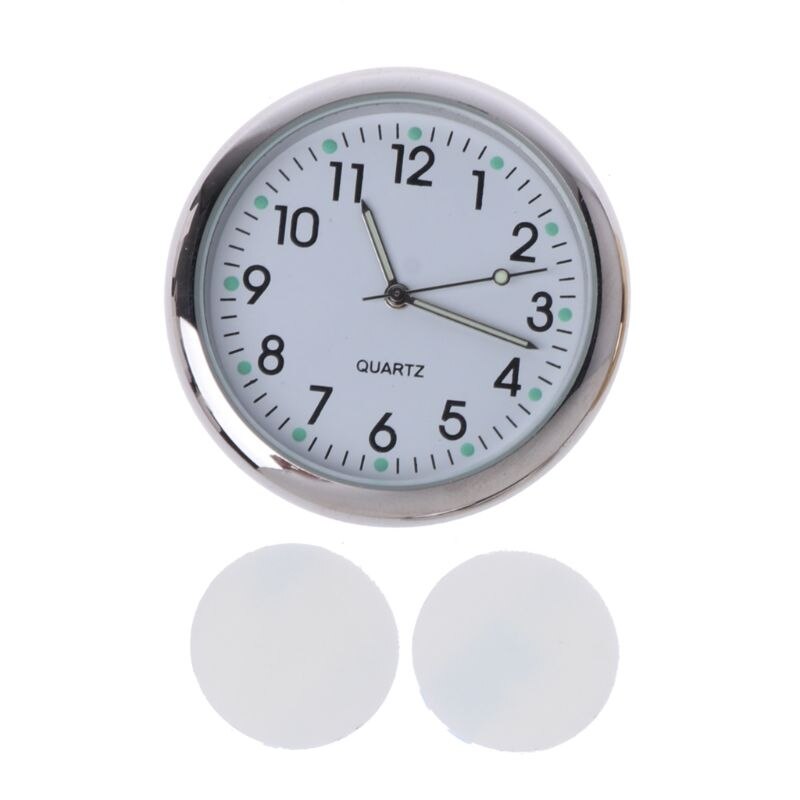 Universal Car Clock Stick-On Electronic Watch Dashboard Noctilucent Decoration For SUV Cars 77UE