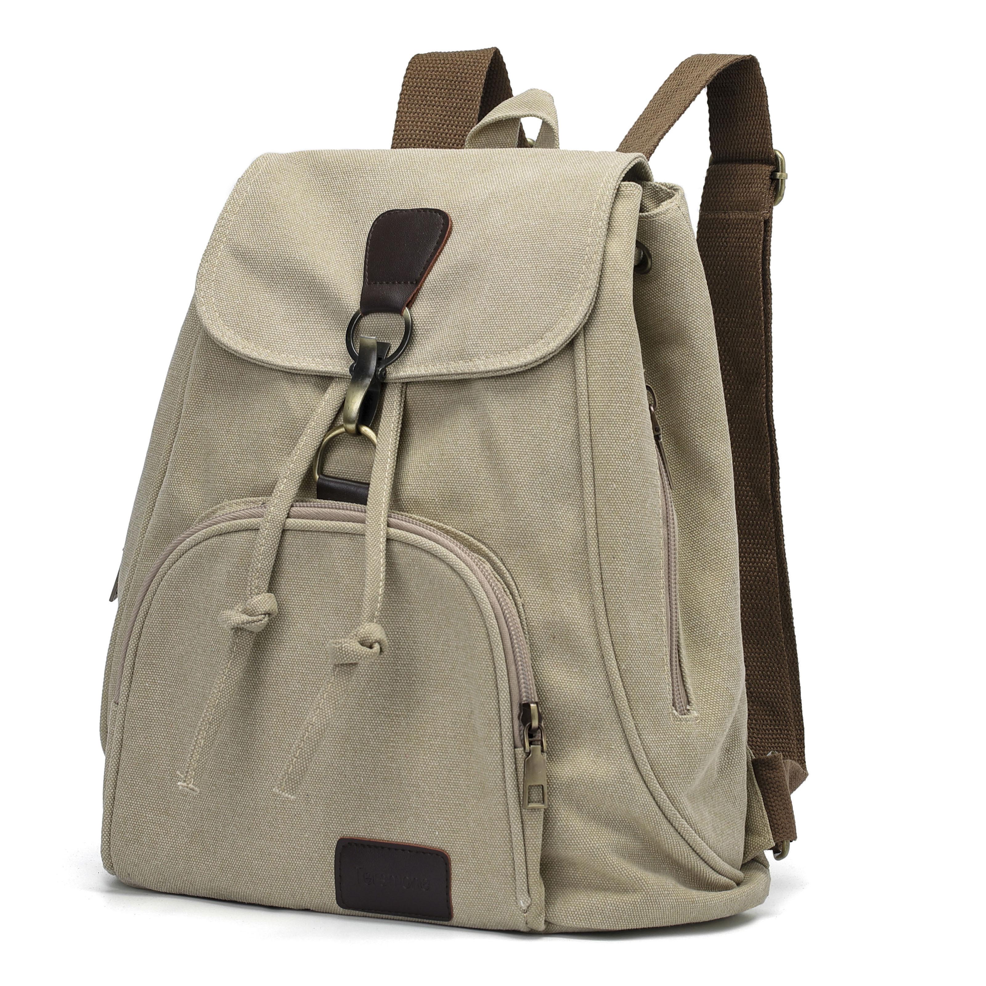 Dames canvas rugzakken dames vintage tas rugzakken voor tienermeisjes retro student schooltassen stoffen rugzak: Kbg 7