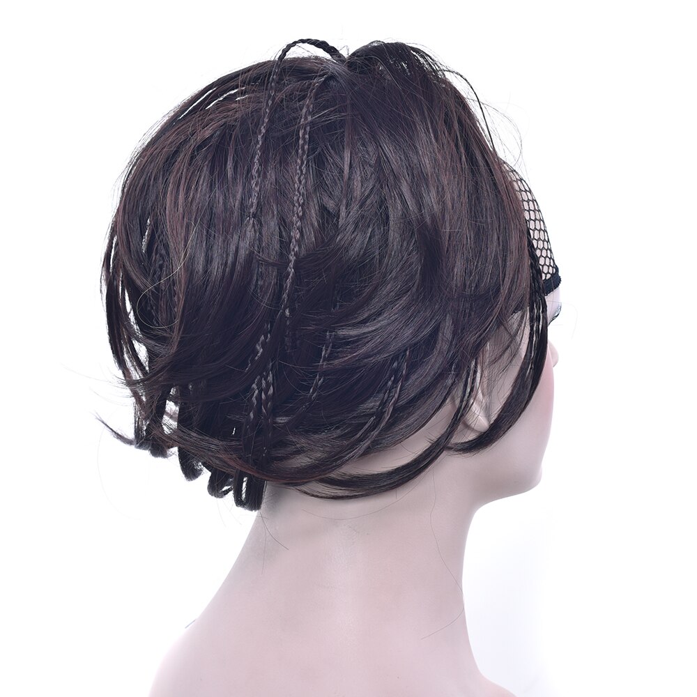 Soowee-Diadema de pelo sintético para mujer, moño, trenza de fibra de alta temperatura, diadema de rodillo: 233
