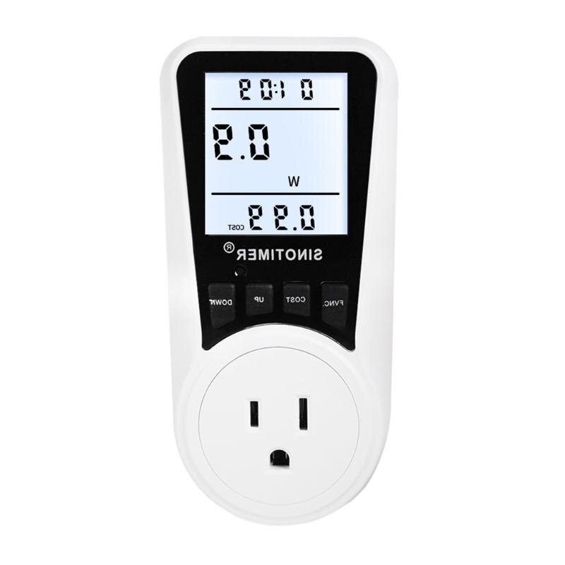 Electricity Usage Monitor Digital Wattmeter AC Power Meter 110V-230V Energy Meter Socket Power Monitor EU/US/UK/BR Plug 32CD: US