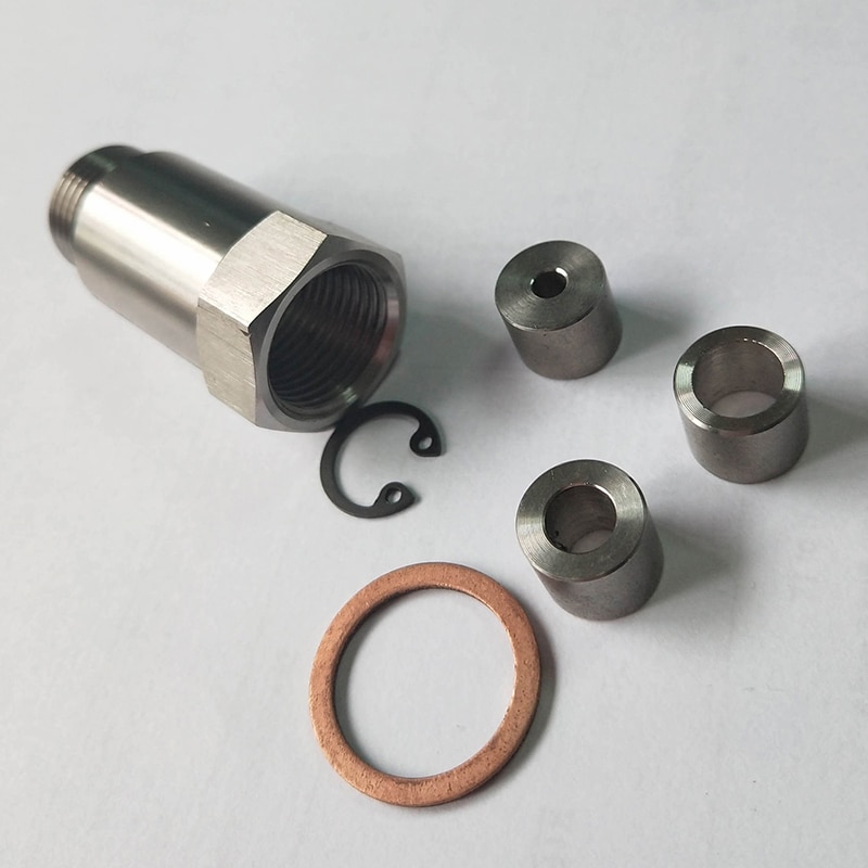 O2 Oxygen Sensor Adapter Tool with 3 Fittings Simulator 45mm Spacer Latest