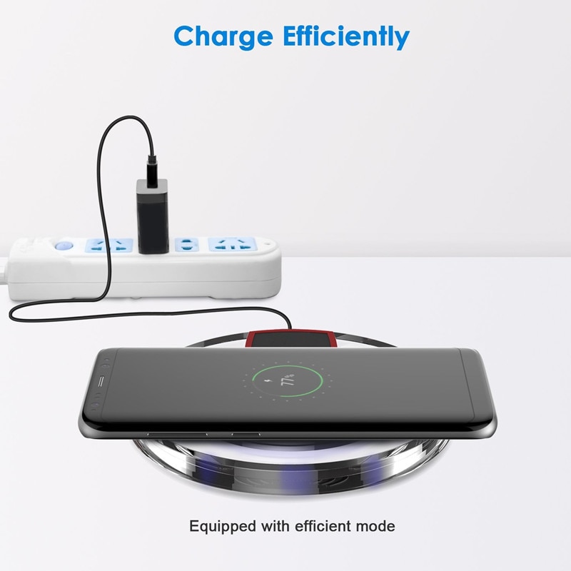 Chargeur sans fil cristal chargeur récepteur Pad adaptateur pour iPhone 11 Pro X XS MAX XR 8 pour android MicroType C Qi-appareil compatible