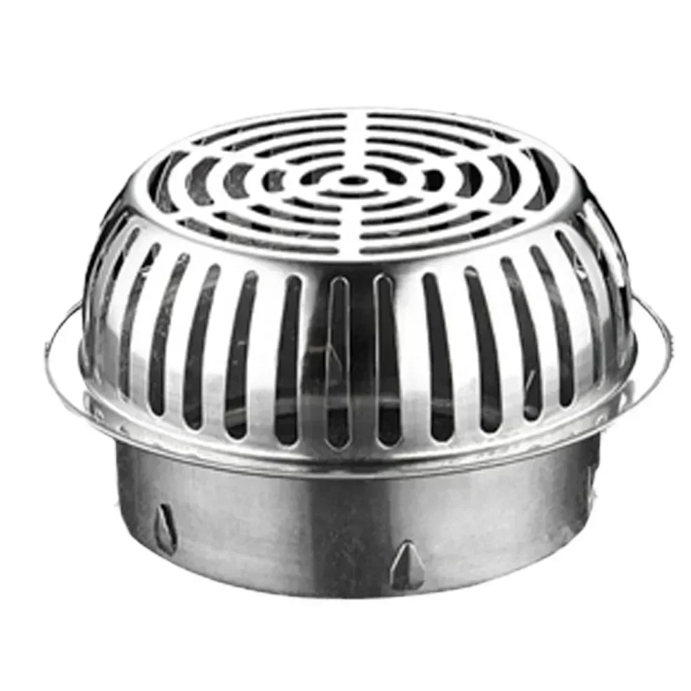 Balcony Roof Drainage Stainless Steel Floor Drain Large Displacement Anti-Blocking Outdoor Rain Bucket Drainage Floor Drain: army green