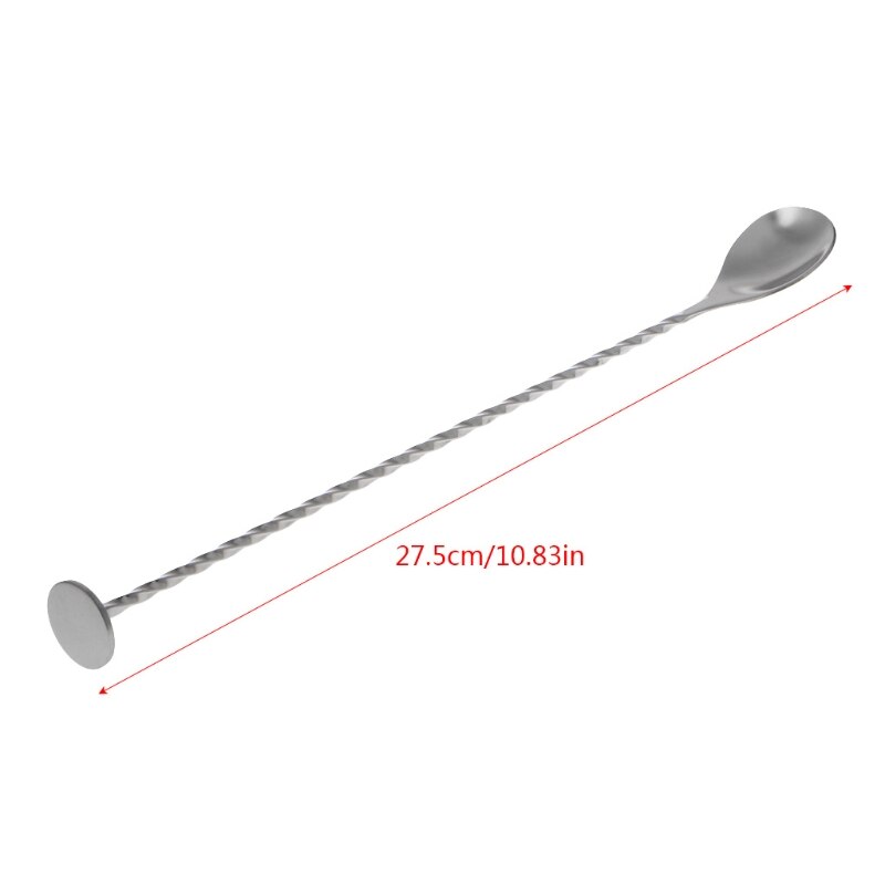 Stainless Steel Cocktail Stirrer Bar Puddler Martini Stirring Spoon
