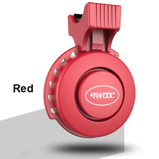 Twooc Elektrische Fahrrad Glocke Usb Ladung Bike Radfahren 120db Lenker Ring 3 Modus Geluiden Sicherheit Wasserdichte: Rood
