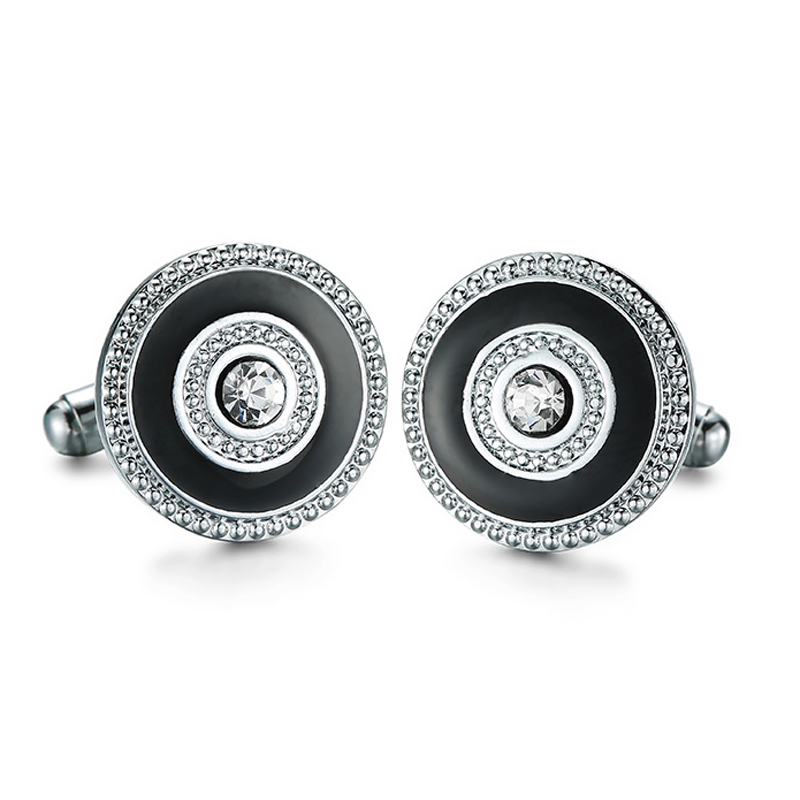 DY French Silvery Cufflinks crystal Cufflinks and retail