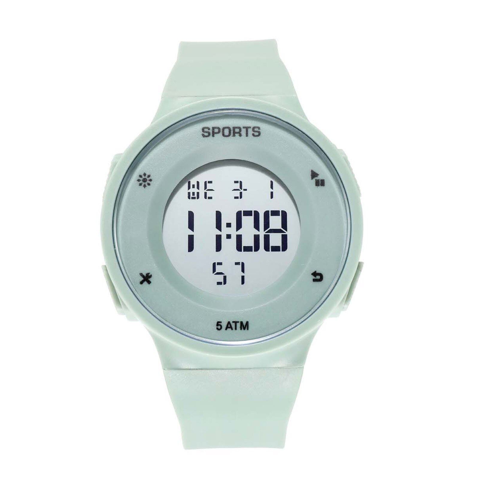 Luxe Heren Horloge Digitale Led Datum Sport Mannen Multifunctionele Waterdichte Outdoor Elektronische Mannen Digitale Horloges Reloj Hombre: Green
