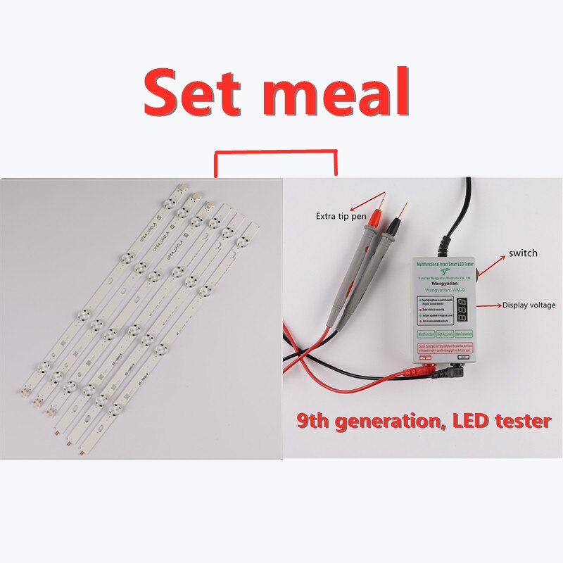 LED Backlight strip 8 lamp For LG Innotek 43inch UHD 1Bar 24EA 43uh619v 43UH610V 43UH6030 UF64 UHD_A 43LH5700 43LH60FHD