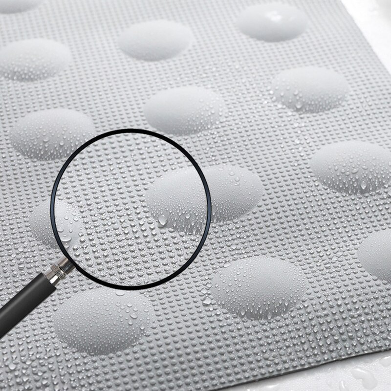 Eco-friendly 40*70cm Soft Rubber Bath Mat Non Slip Bathroom Carpet Set Waterproof Rug Shower Floor Pad with Suction Cup