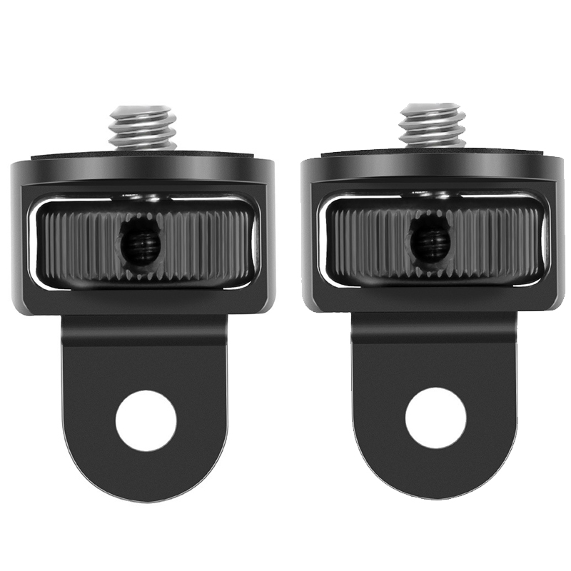 Adaptador de trípode convertidor de tornillo de 1/4 "para Gopro 13 12 11 10 9 8 Insta360 X4 X3 DJI Action 4 5Pro accesorios de montaje de monopié de cámara: Color rojo