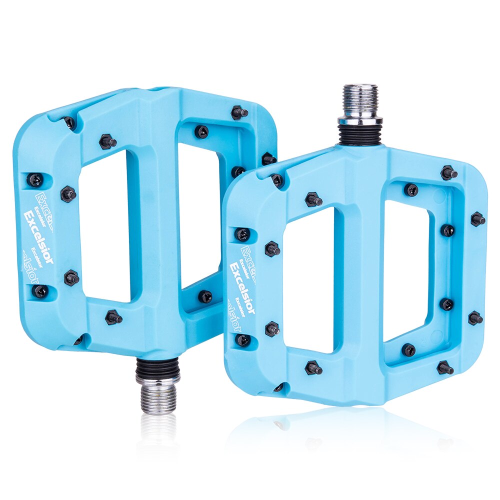 Pedales antideslizantes para bicicleta de montaña, plataforma plana, 9/16 pulgadas